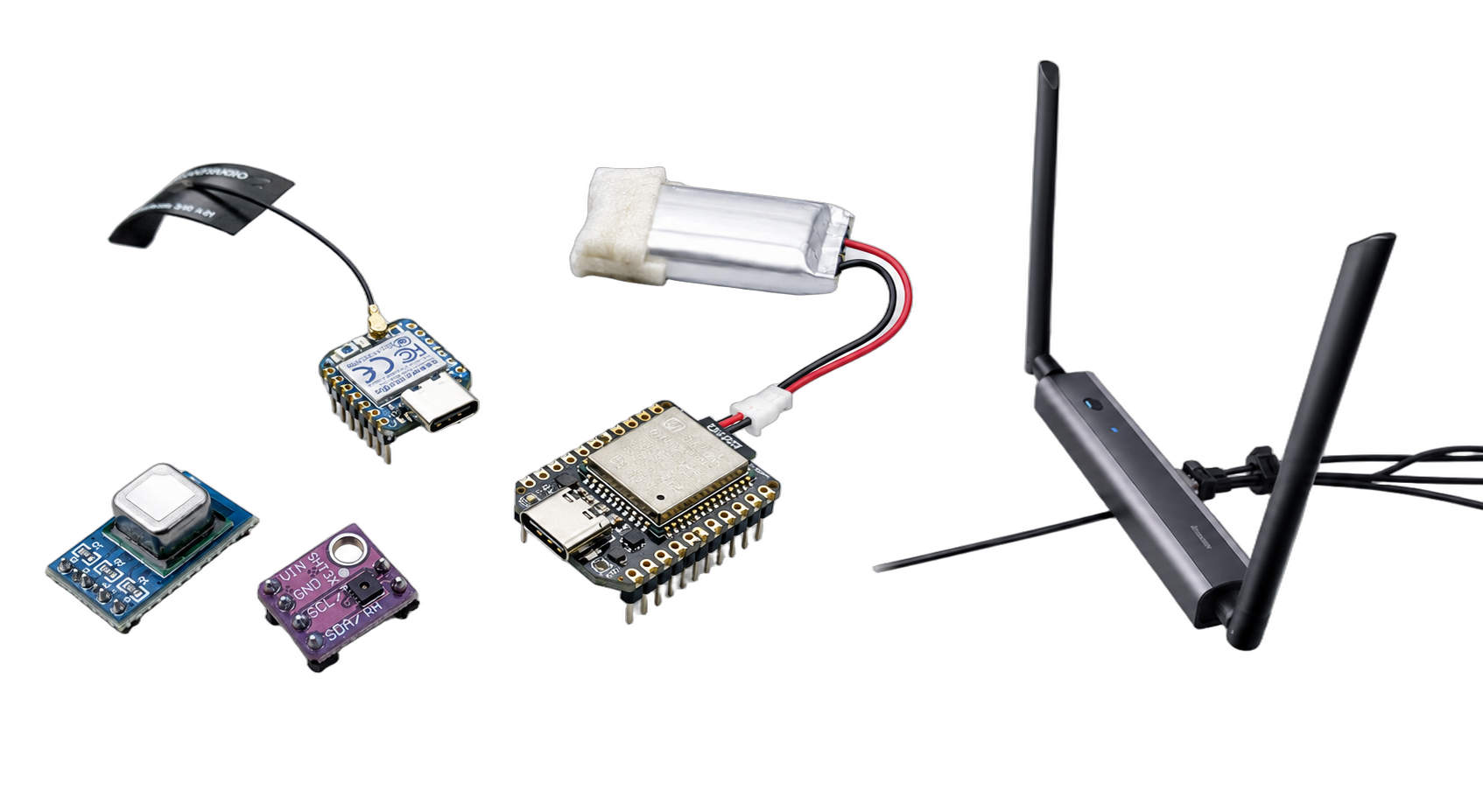 Collage zum Zigbee-ESP32 Kurs 1