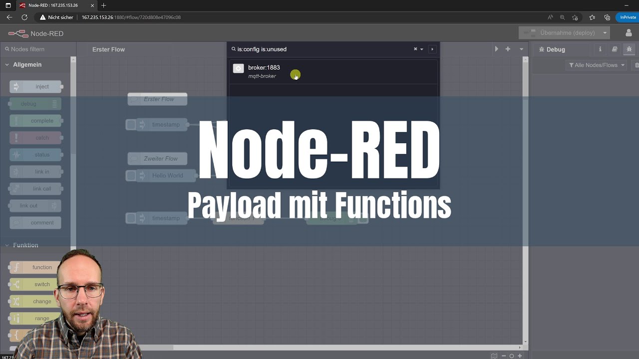 nodered-payload-mit-function-node-überschreiben
